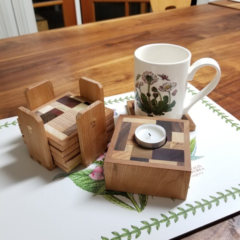 Coaster and Candle Holder Set